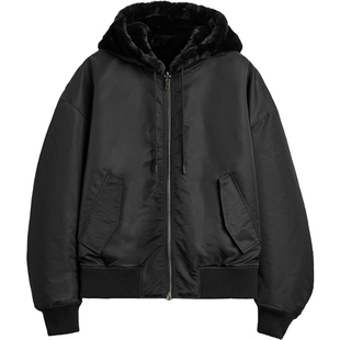 柜699！秋冬新品男装两面穿连帽夹克0993301仿皮草厚外套0993/301