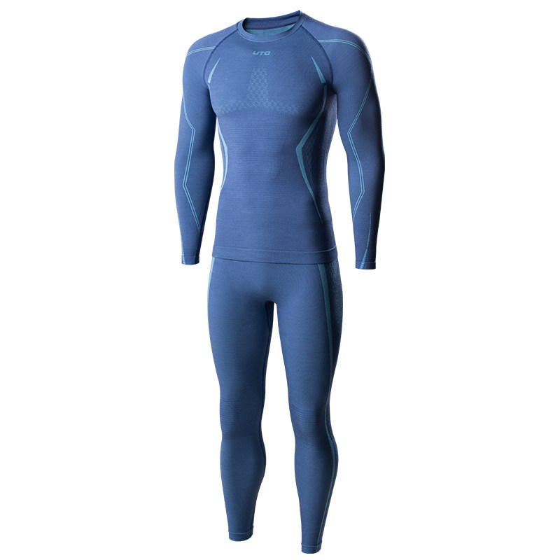 UTO峰雪15.5微米美利奴羊毛速干衣男女秋冬户外运动打底保暖套装