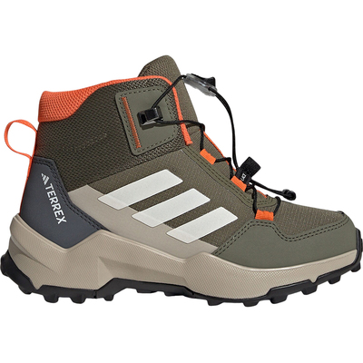 阿迪达斯儿童中帮系带防滑户外鞋