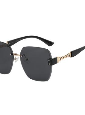 新款渐变色墨镜女海边防紫外线潮