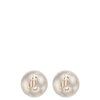 JIMMYCHOO/JCPEARLSTUDS耳钉