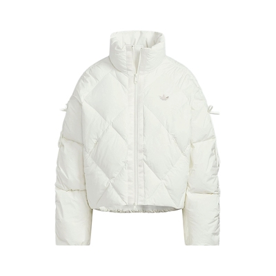 adidas阿迪达斯三叶草蝴蝶结休闲保暖运动宽松女短羽绒服 KC2611