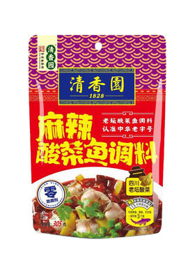 清香园中坝酸菜鱼调料金汤酸菜鱼专用调料包小包装不辣酸汤鱼料