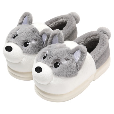 二哈棉拖鞋男士包跟防臭外穿