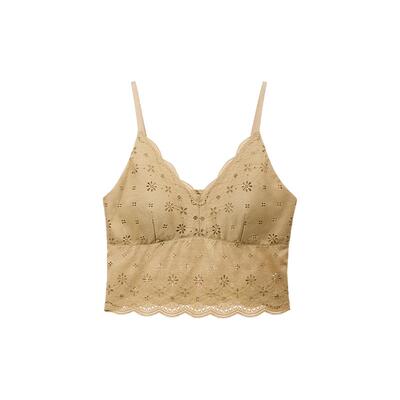 ubras雏菊蕾丝带杯吊带背心