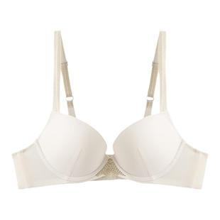 GUJIN古今内衣丝滑光面有钢圈上薄下厚3/4舒适小胸聚拢文胸0H827