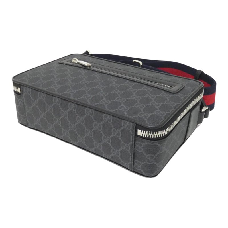 中古GUCCI古驰帆布斜挎女包