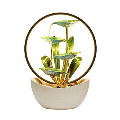 风水轮简约招财流水摆件循环水