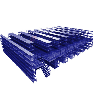 工厂定制阁楼货架仓库搭建二层组合仓储隔层重型钢架平台组装铁架