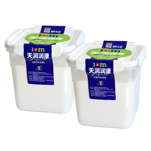 【天润官方旗舰店】新疆天润方桶老酸奶风味酸牛奶大桶装润康1kg