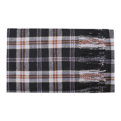 红色格纹围脖保暖防冻格子围巾