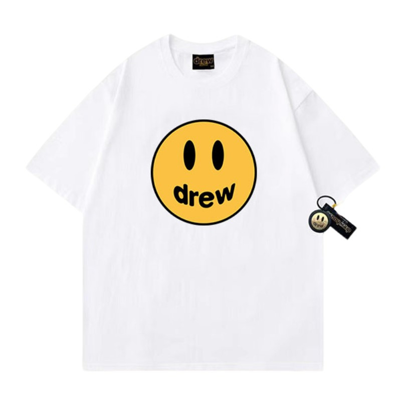 drew笑脸ins欧美潮牌明星同款T恤