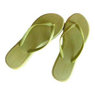 细细条 海边度假休闲夹脚凉拖鞋日系简约百搭夏季女士平底人字拖