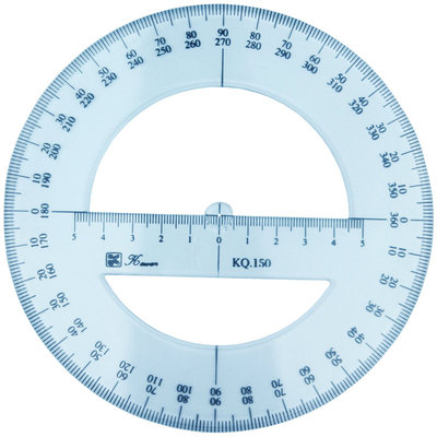 科文透明有机玻璃量角器刻度耐磨