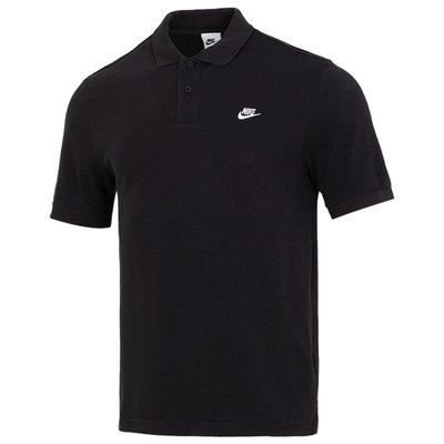 【自营】耐克男装POLO衫新款翻领黑色休闲服透气T恤半袖FN3895