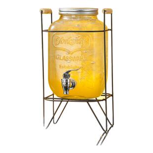 玻璃啤酒桶带龙头调酒桶泡酒瓶自制饮料水果茶桶果汁罐容器可乐桶