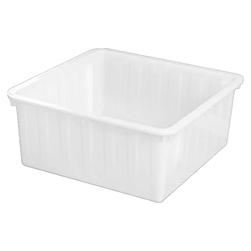 1米正方形盆塑料水箱加厚耐用特大号牛筋浅水盆周转箱食品级收纳