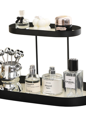 铁艺皮革手提置物化妆品桌面收纳