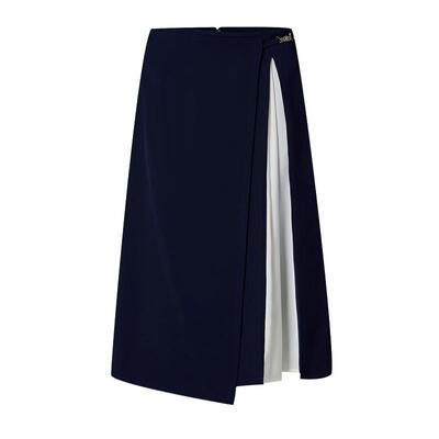 PRICH设计感不对称拼接半身裙