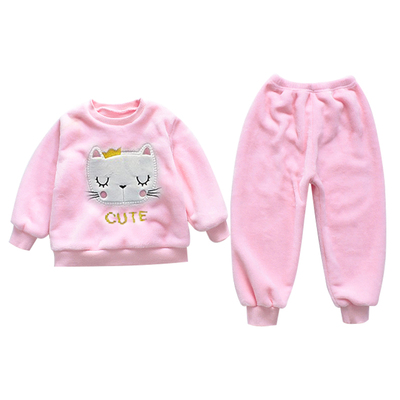 儿童珊瑚绒睡衣可爱冬季