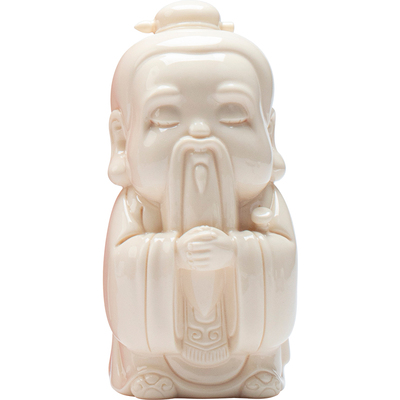 德化白瓷Q版孔子摆件教师节礼物