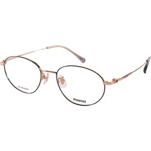 宝丽来近视眼镜框椭圆小框书呆子眼镜金属女款可配度数0116