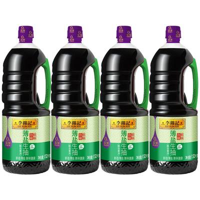 李锦记薄盐生抽酱油1.52kg*4