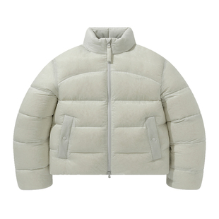 COVERNAT韩国羽绒服女款冬季2025新款短款立领鸭绒面包服羽绒外套