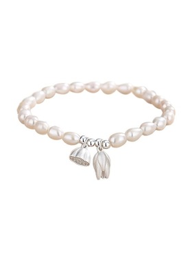 两世欢纯银手链女天然淡水珍珠