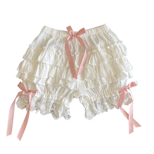 南瓜裤裙撑jk安全裤防走光灯笼裤纯棉打底裤蕾丝蓬蓬花苞裤lolita