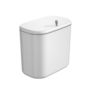 汉世刘家厨房垃圾桶挂式家用壁挂厕所卫生间卧室纸篓带盖厨余收纳