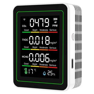 5合1甲醛CO2二氧化碳检测仪TVOC有机污染物温湿度计监测涂鸦WIFI