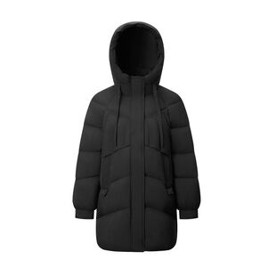 千仞岗CHERICOM羽绒服中长款秋冬连帽鸭绒保暖羽绒衣Y309157Y