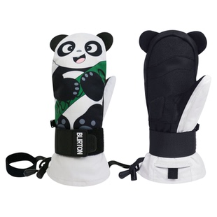 卡通儿童滑雪手套内置可拆卸护腕护板防水保暖户外运动闷子熊猫款