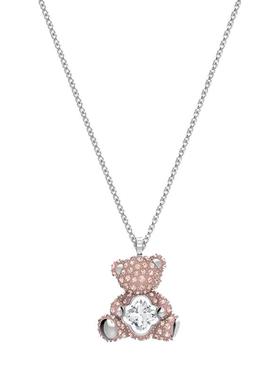 【自营】Swarovski施华洛世奇泰迪熊心动小熊项链锁骨链水晶