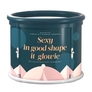 特大号可折叠泡澡桶大人家用浴桶全身洗澡桶双人折叠浴缸成人专用