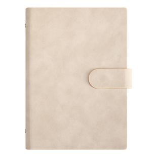 A5B5记事本活页本笔记本子计划本手账本加厚羊巴皮日程本商务文具会议记录本搭扣活页夹日记本支持定制LOGO