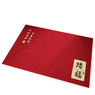 进门入户门地垫2025新款大门口红色地毯喜庆门垫室内玄关乔迁脚垫