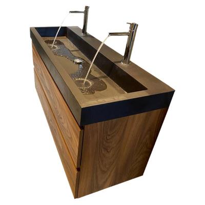 典木新款定制一体式台面洗手池