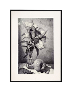黑色铝合金素描画框装裱a4A3相框空框定制8k开绘画作品外框架挂墙