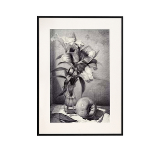 黑色铝合金素描画框装裱a4A3相框空框定制8k开绘画作品外框架挂墙