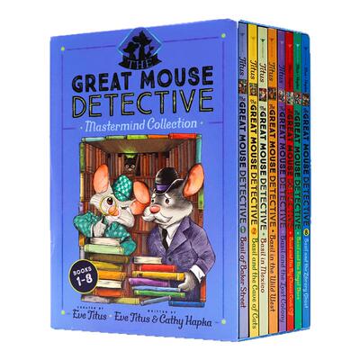 神探妙鼠妙妙探8册 英文原版章节书  The Great Mouse Detective Master Mind Collection Books 老鼠侦探迪士尼电影 初级桥梁小说