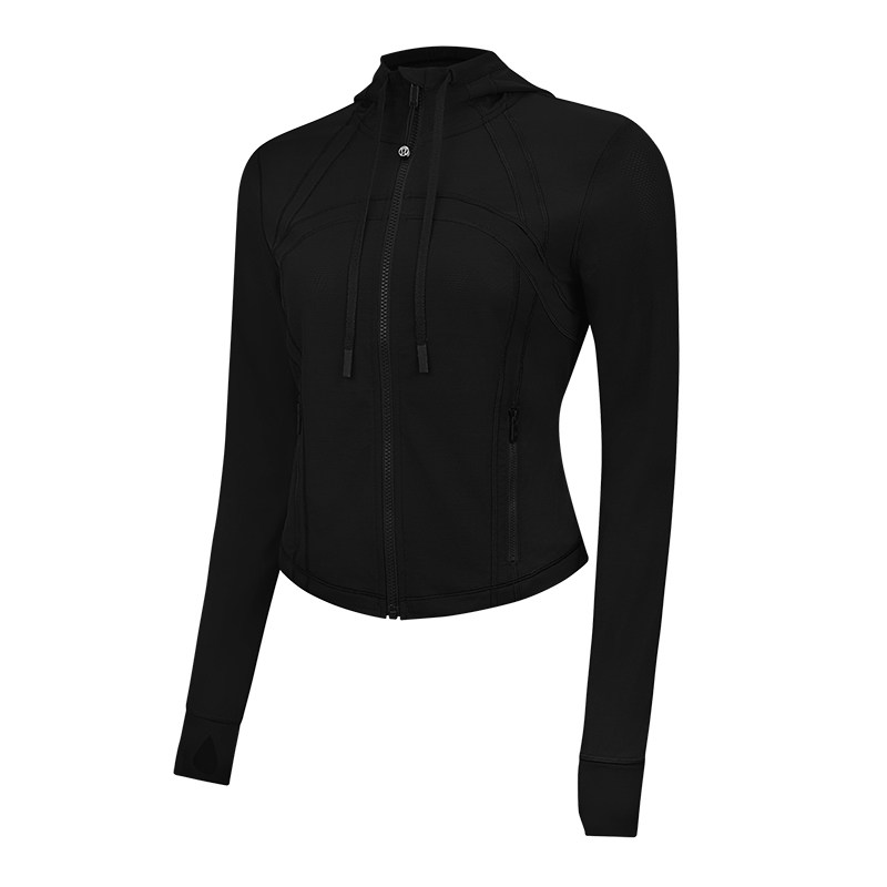 Define 女士短款连帽夹克 *网面丨lululemon丨LW3JHWS