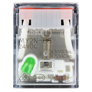 正品原装欧姆龙8脚MY2N-GS中间继电器MY2NJ一J DC 12V AC220V 24V