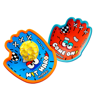 mideer弥鹿趣味抛接球手掌吸盘球儿童户外玩具亲子互动球拍粘粘球