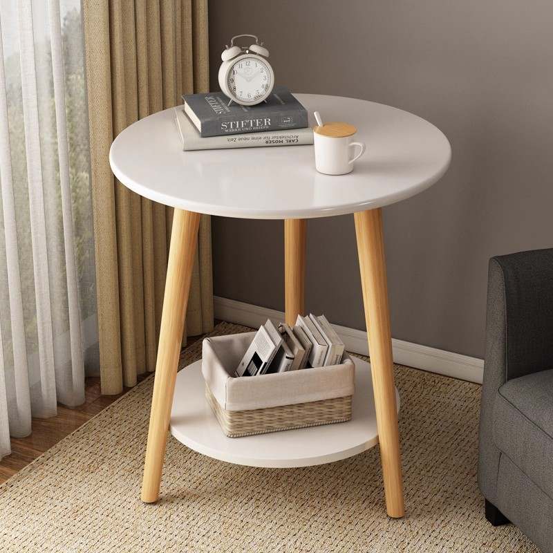小桌子茶几出租屋沙发边几客厅小卧室圆桌简易床头家用小户型阳台
