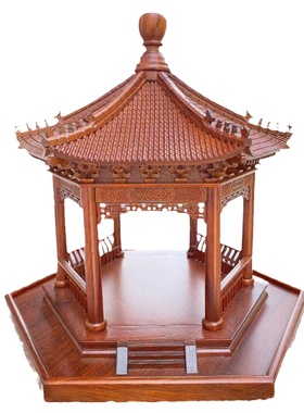 六角亭圆亭客厅办公室摆件摆件