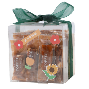 雪花酥包装盒太妃糖牛轧糖饼干曲奇透明奶枣包装袋烘焙包装盒透明