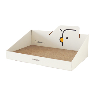 元気喵丨靠背沙发斜口盒猫抓板猫窝一体床躺平磨爪瓦楞纸猫咪玩具