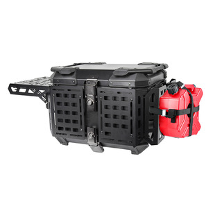 45L/55L多功能装甲铝合金摩托车尾箱踏板车电动车拉力车街车尾箱